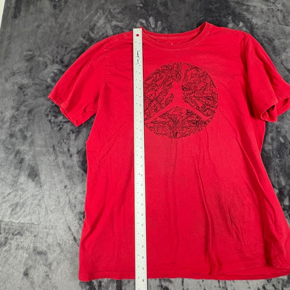 Jordan T-Shirt Mens XL Red Jumpman Sneaker Sketch Graphic Short Sleeve Tee
